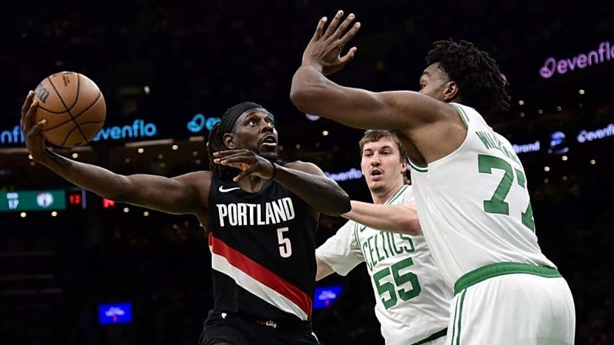 Celtics never trail in triumph over Trail Blazers