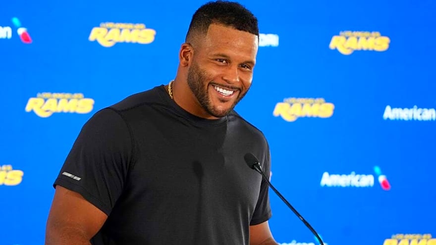 Rams DT Aaron Donald coy about status for Week 1