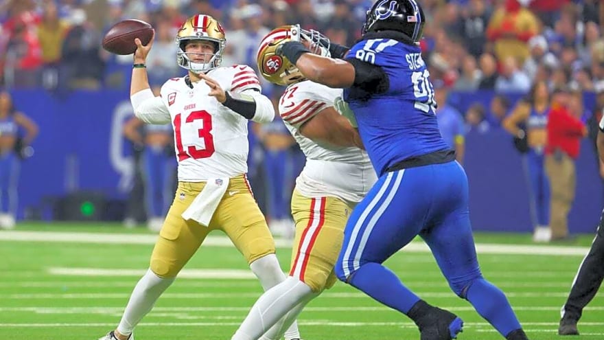 Brock Purdy's 5-TD night powers 49ers past Colts