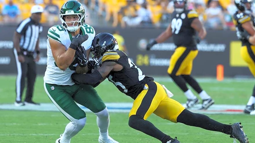 Jets TE Mason Taylor (thumb) ruled out vs. Lions
