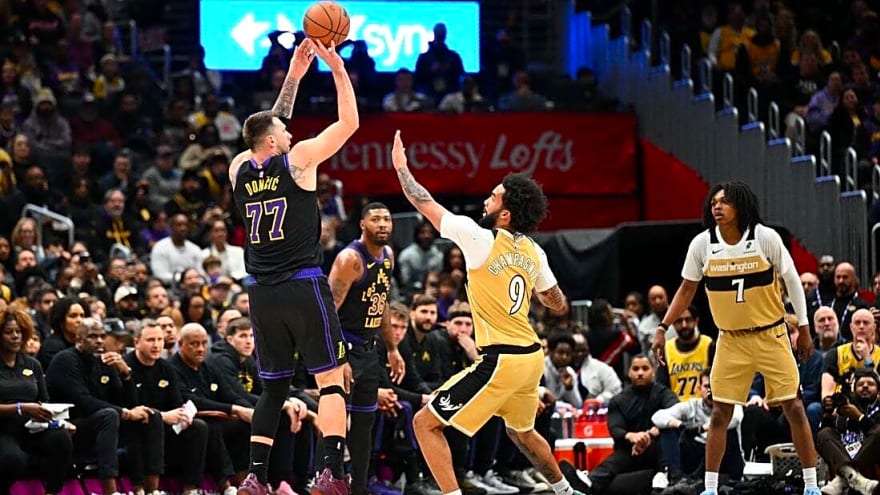Luka Doncic posts 37-point triple-double as Lakers crush Wizards