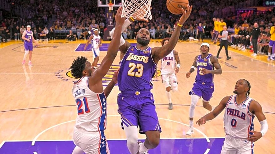 Sixers give 'King James' royal welcome to Philadelphia