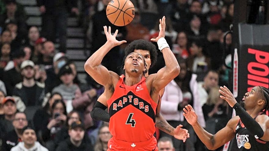 Raptors beat 76ers in OT on Scottie Barnes' last-second free throw