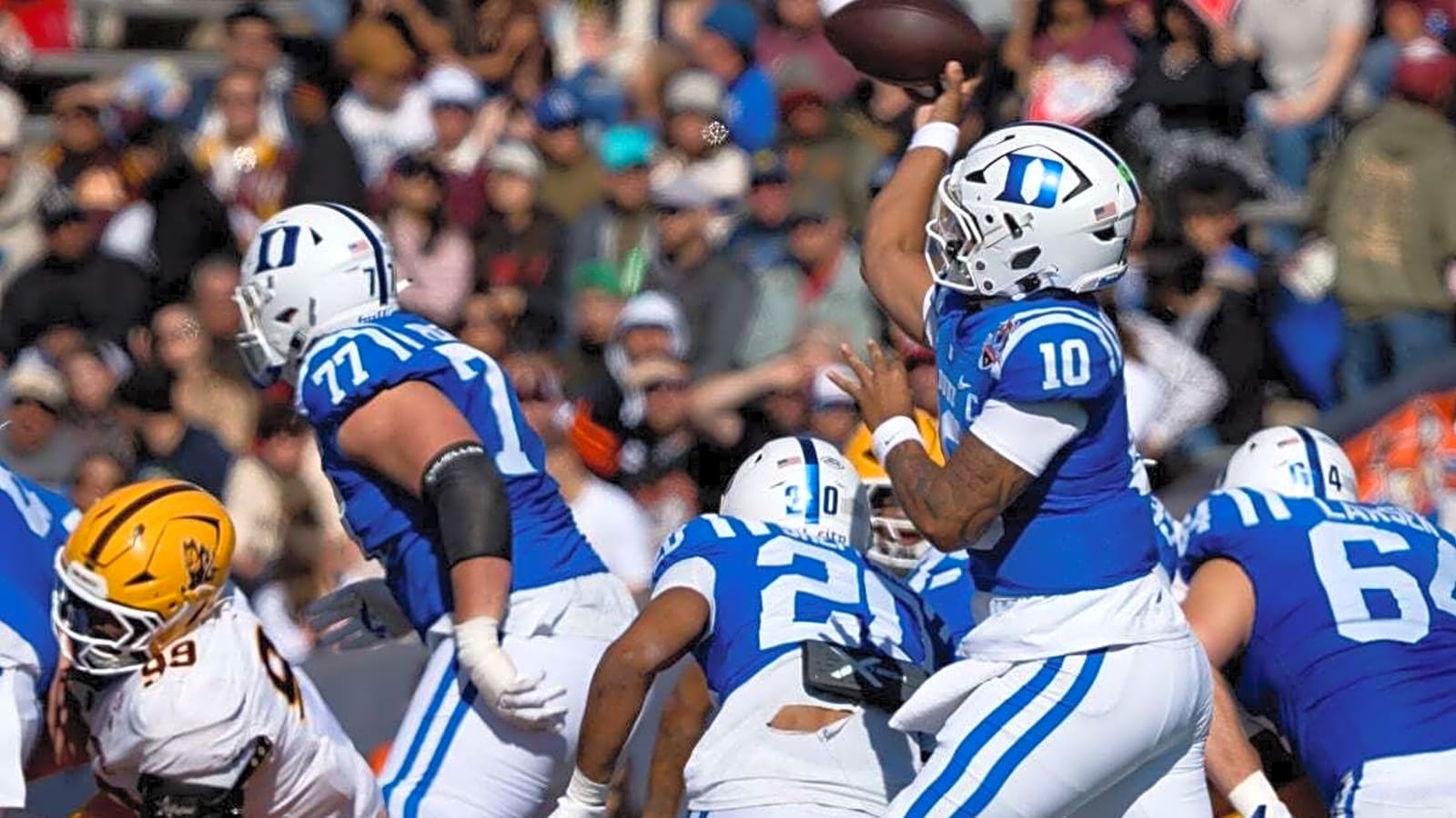 Duke outscores Arizona State as offenses shine in Sun Bowl