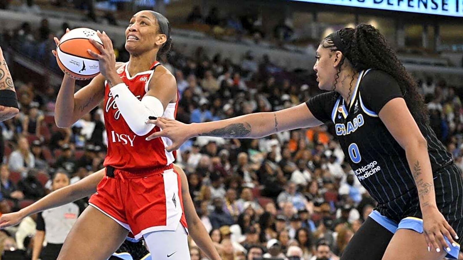 A'ja Wilson's status unclear as Aces prepare for Sky
