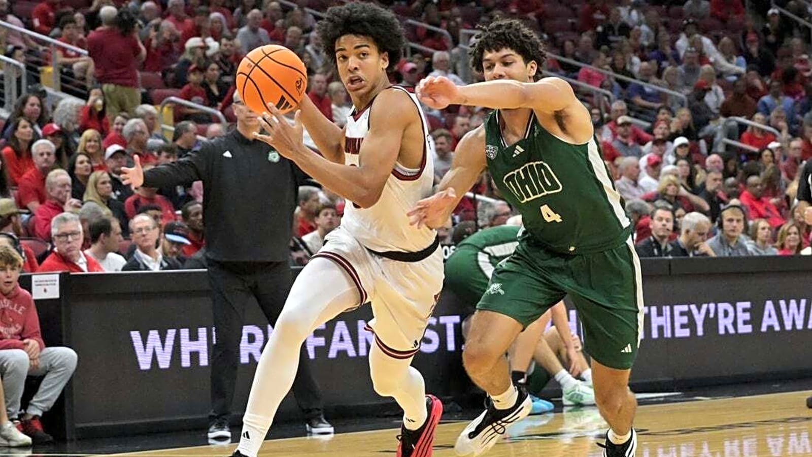 No. 12 Louisville hits century mark again in win over Ohio