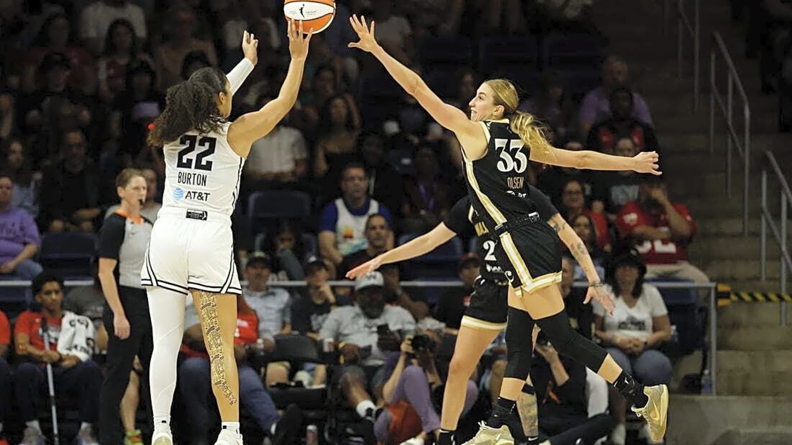 Veronica Burton&#39;s 30 fuels Valkyries&#39; victory over Mystics