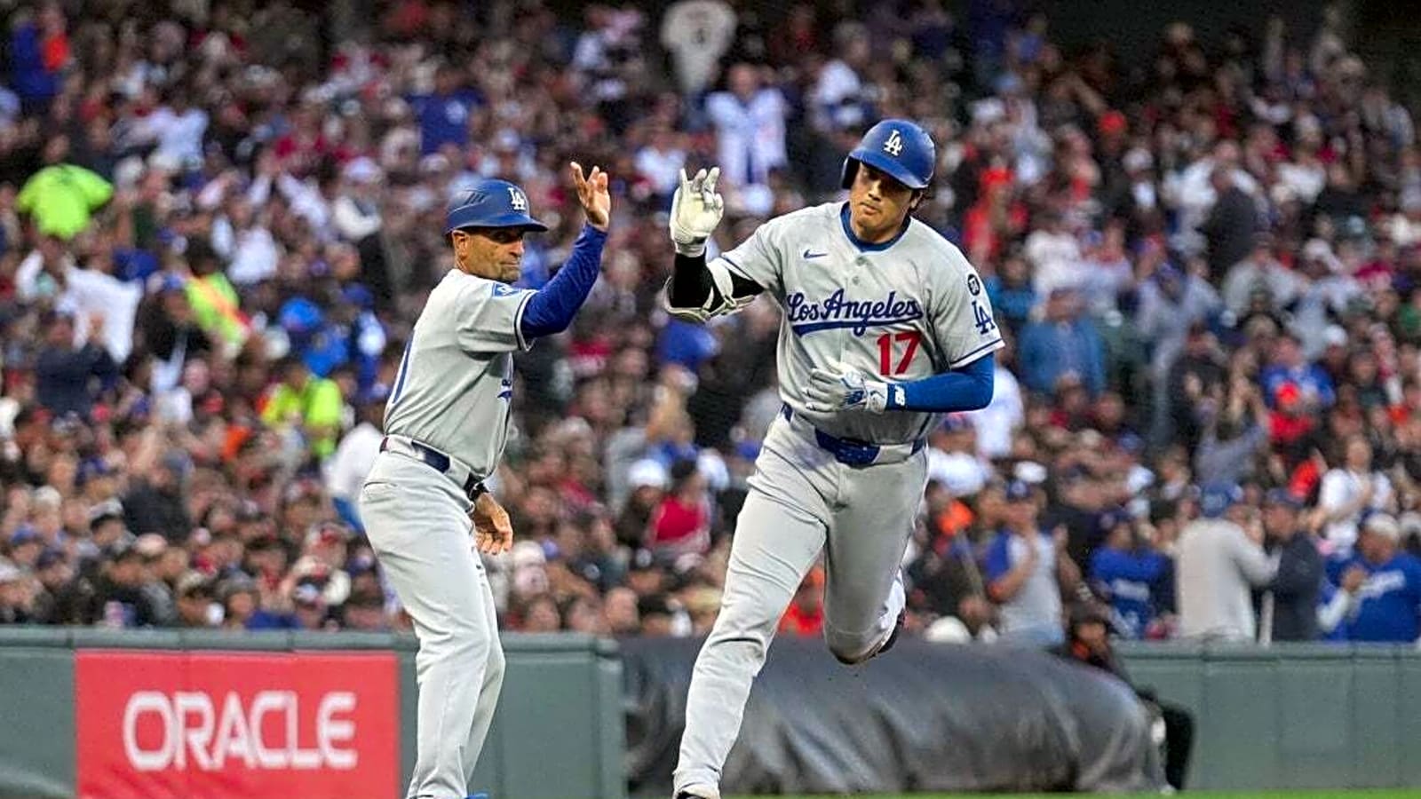 Shohei Ohtani&#39;s 49th HR highlights Dodgers&#39; hit parade in rout of Giants