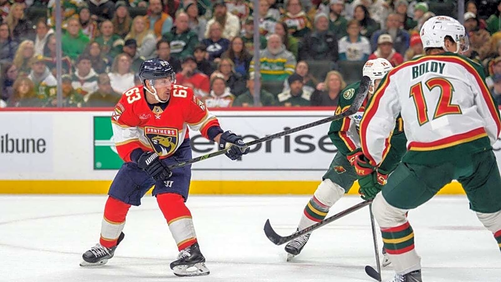 Brad Marchand clutch in OT as Panthers edge Wild