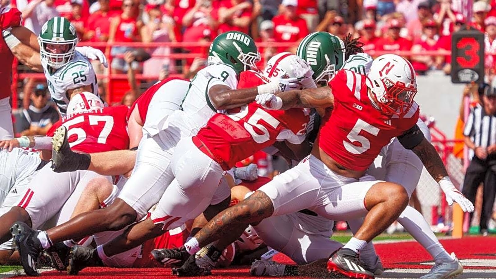 Anthony Colandrea, Nebraska pull away late against Ohio