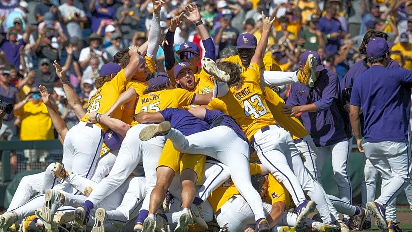 LSU earns most-watched sweep in best-of-three MCWS era