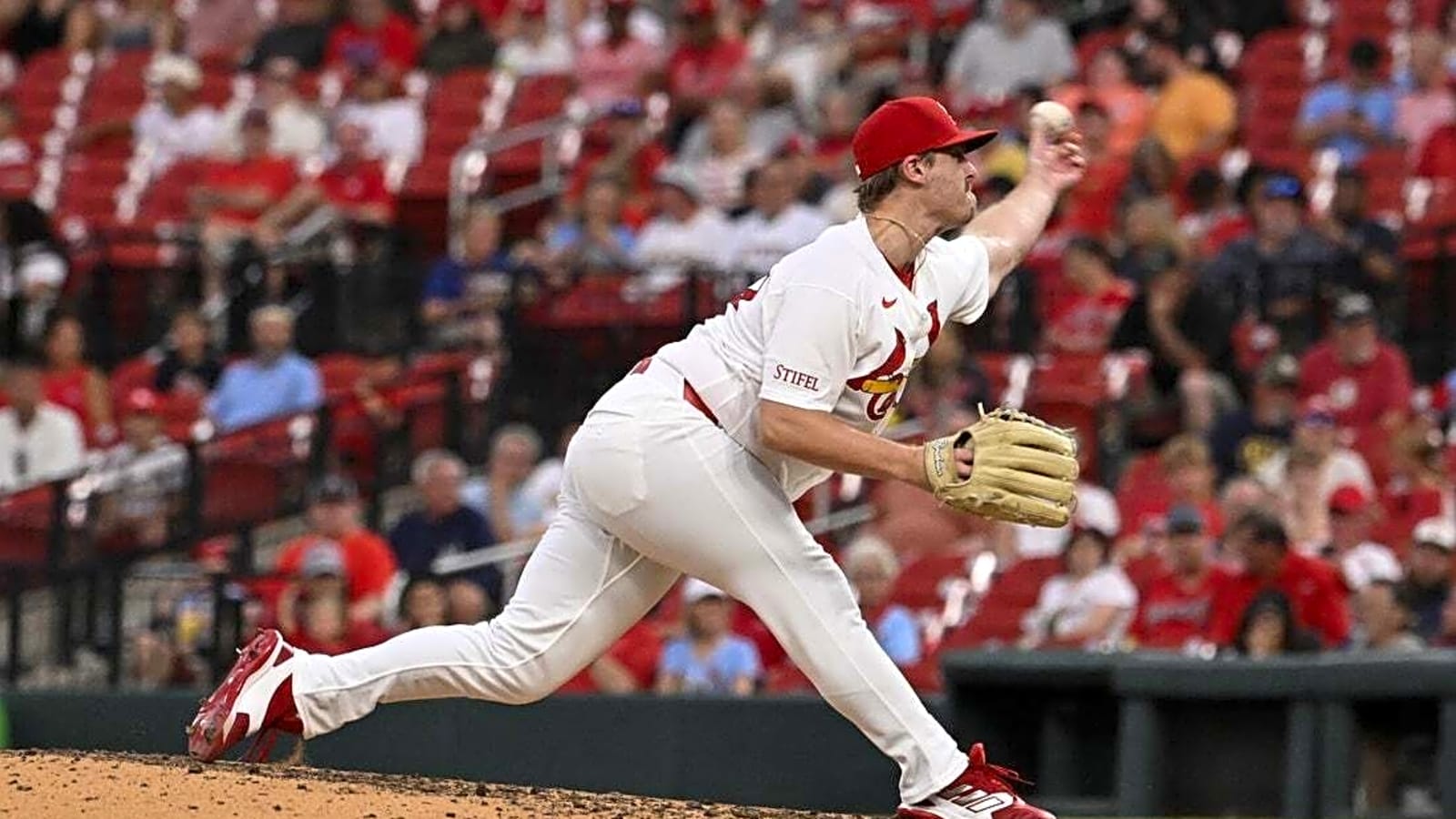 Cardinals LHP Justin Bruihl exits with apparent injury