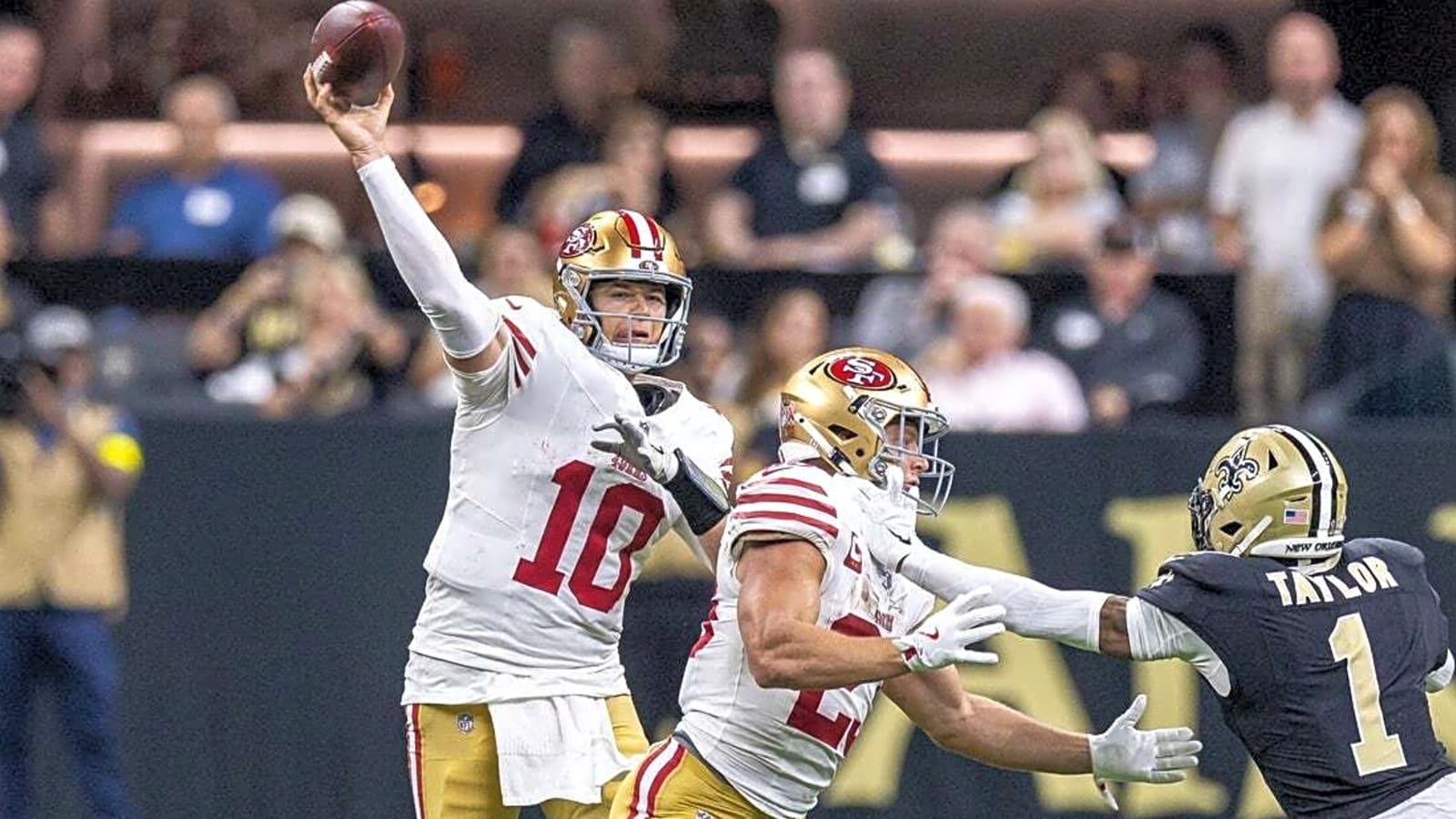 Backup QB Mac Jones throws 3 TDs as 49ers drop Saints