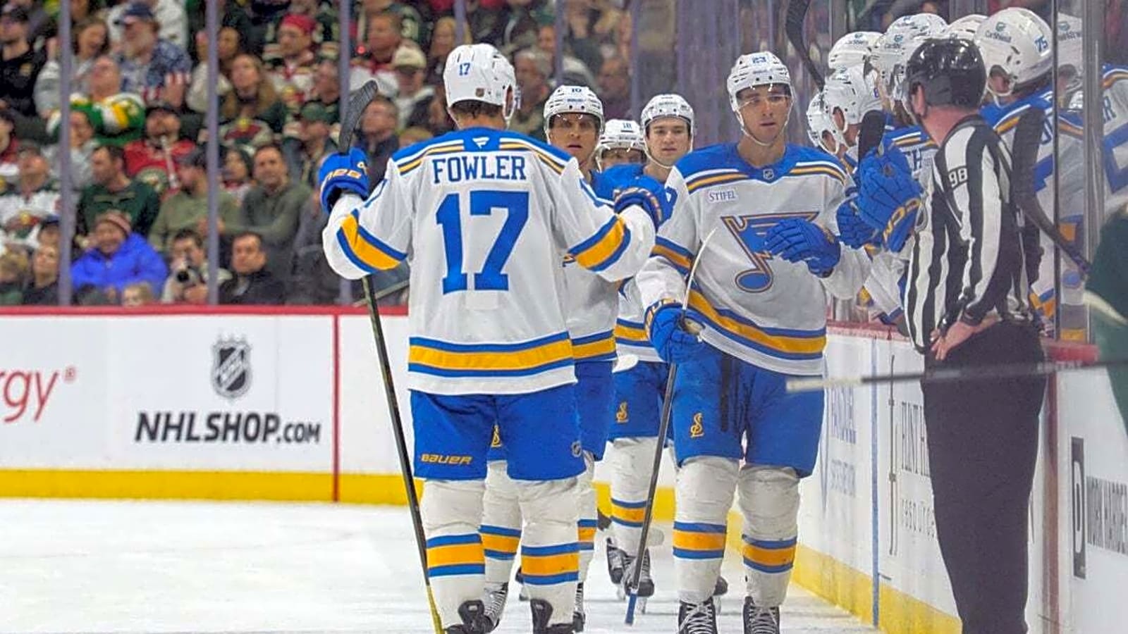 Pavel Buchnevich's late winner puts Blues past Wild