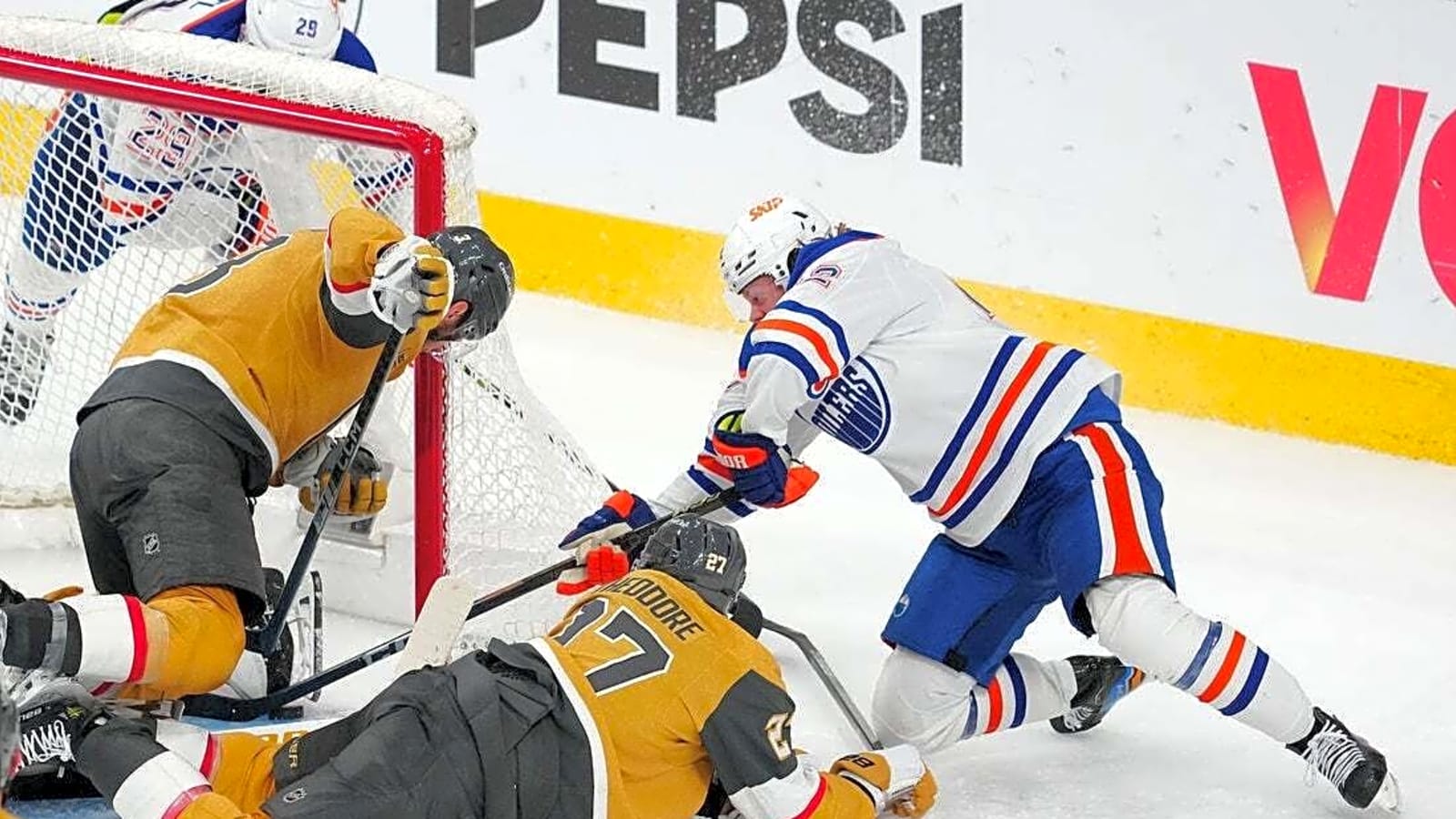Oilers advance with 1-0 OT win over Golden Knights