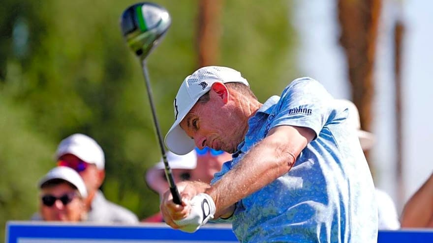 Steven Alker passes Stewart Cink for lead at season finale