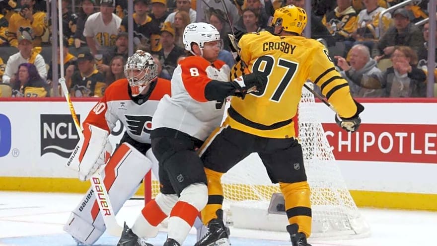 Flyers emerge with win over Penguins in opening tussle of playoff series