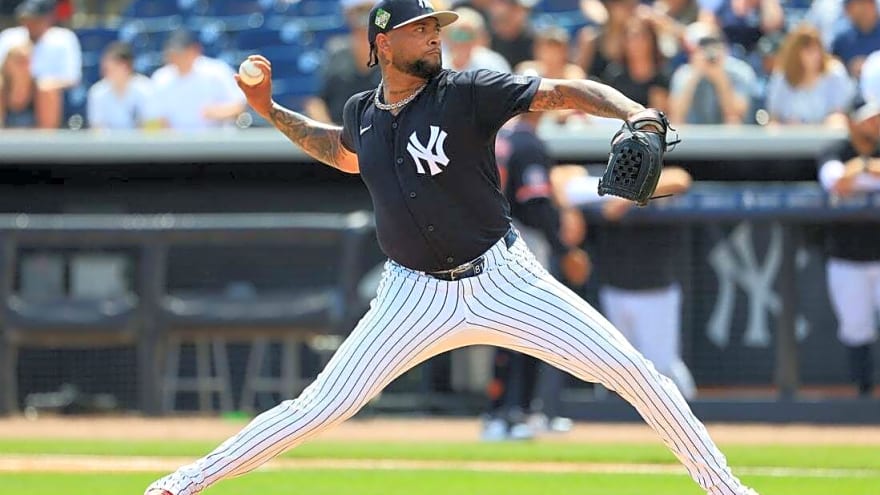 Yankees option Luis Gil; OF Randal Grichuk on Opening Day roster