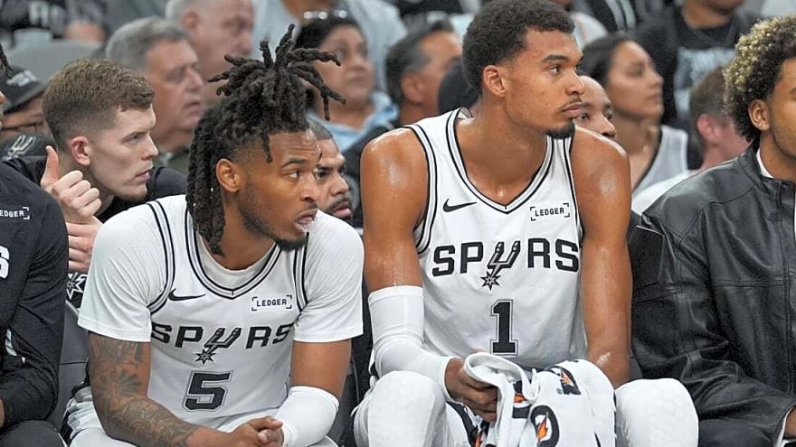 Spurs' Victor Wembanyama, Stephon Castle out vs. Blazers