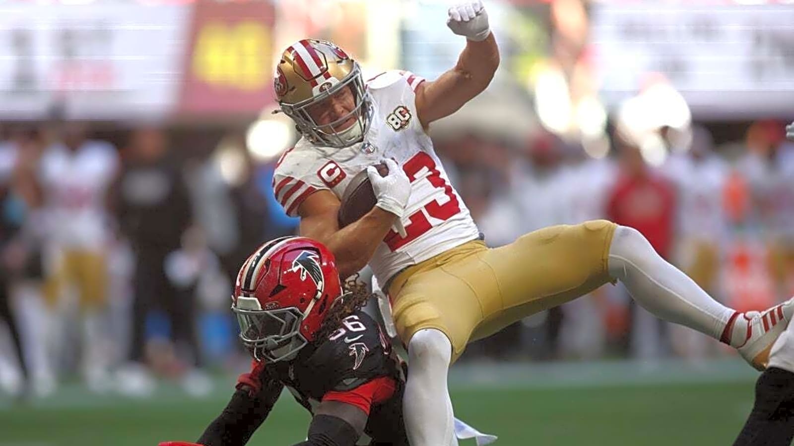49ers RB Christian McCaffrey (thigh) returns after first-half exit