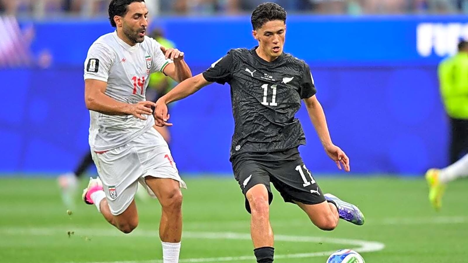 New Zealand's Elijah Just scores twice, but Iran rally for draw