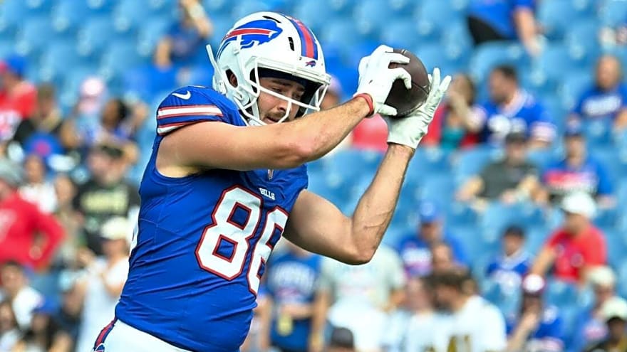 Bills TE Dalton Kincaid, WR Curtis Samuel, Falcons CB Billy Bowman Jr. inactive for Monday&#39;s game