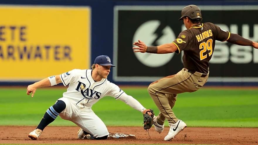 Rays walk off Padres in 11 after tying HR in 9th against Mason Miller