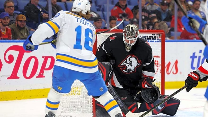 Sabres carry 8-game winning streak into road clash vs. Blues