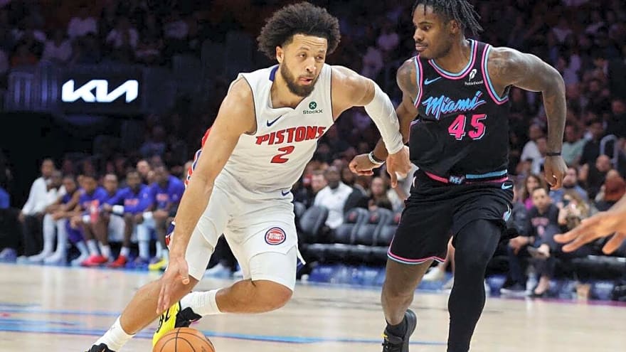 Pistons emerge from rough patch upbeat heading into road game vs. Hawks