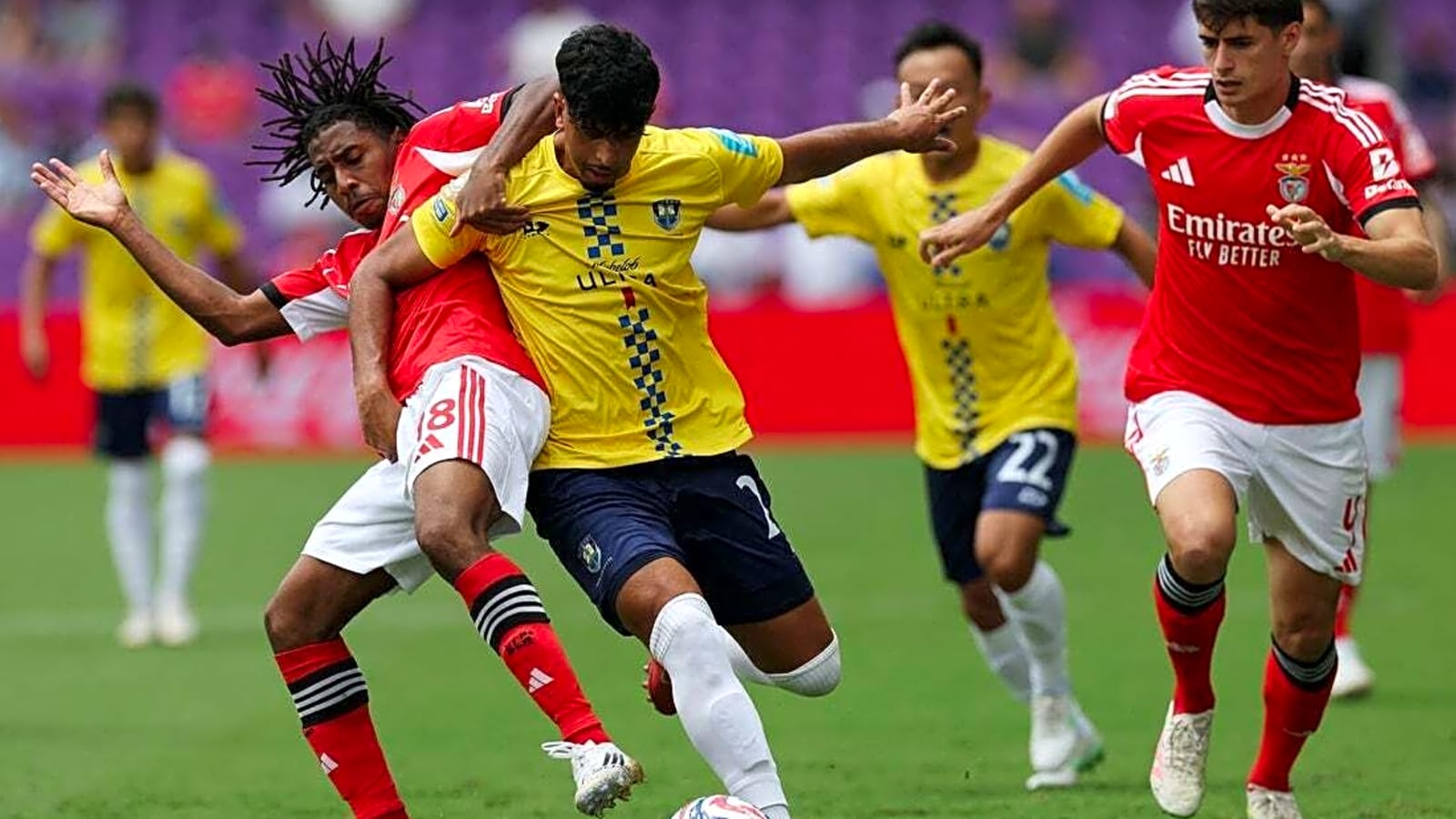 Benfica triumphs in lopsided, weather-delayed win over Auckland