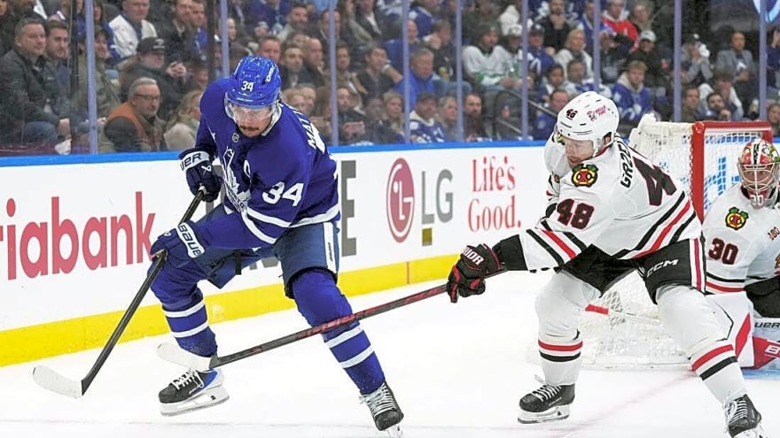 Maple Leafs look for more road success against sinking Capitals