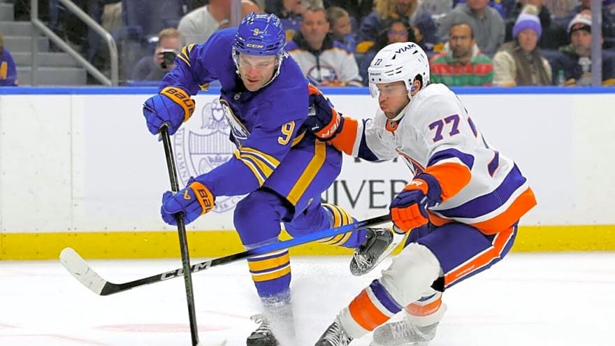Sabres blow early lead, top Islanders in shootout