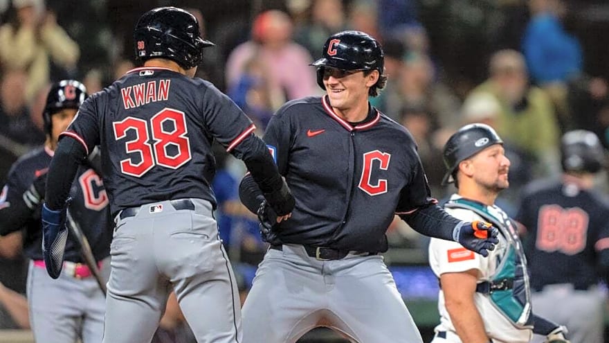 Guardians outslug Mariners in 10th inning, hold on for win