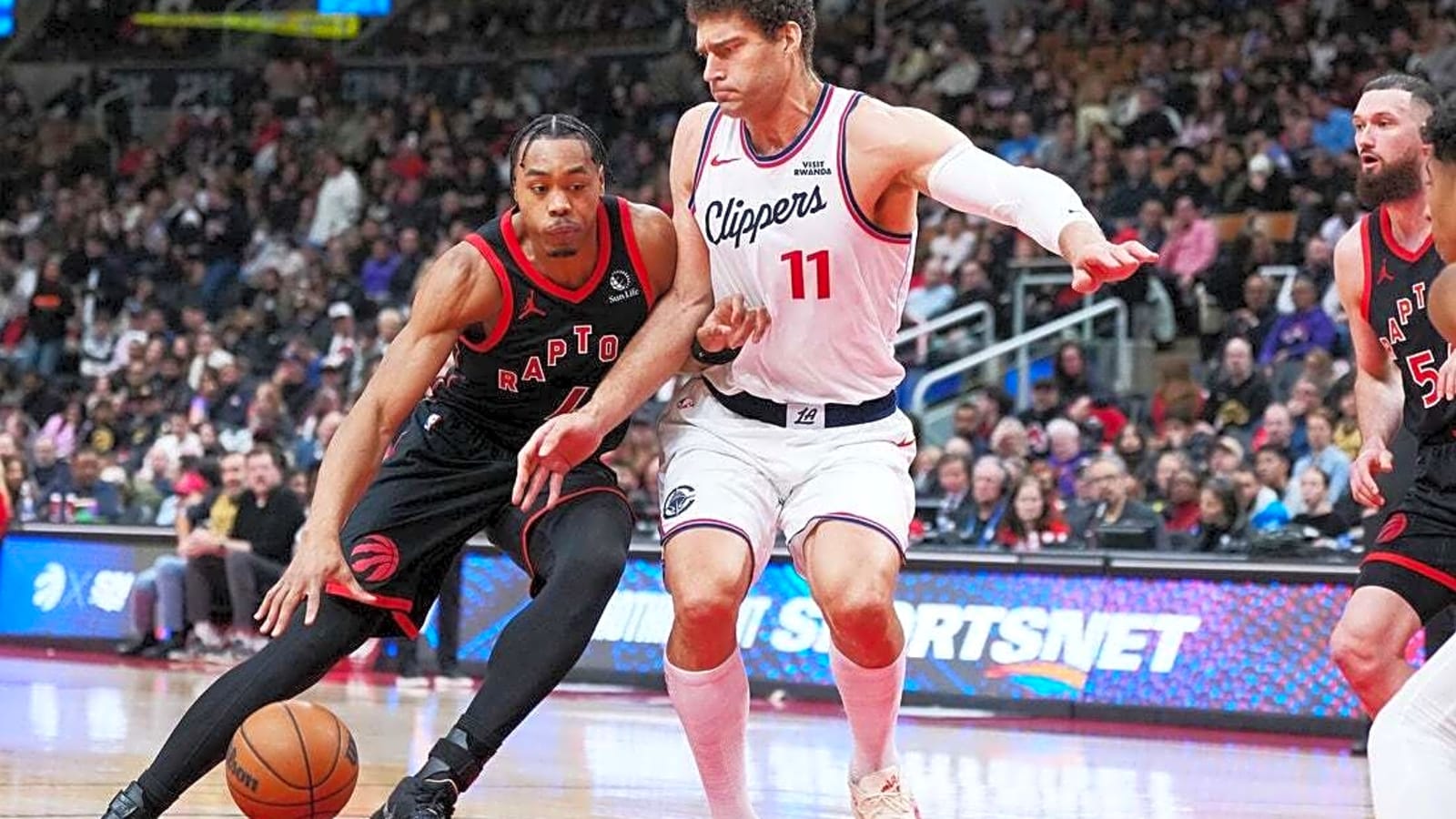 James Harden stars as Clippers edge Raptors in OT