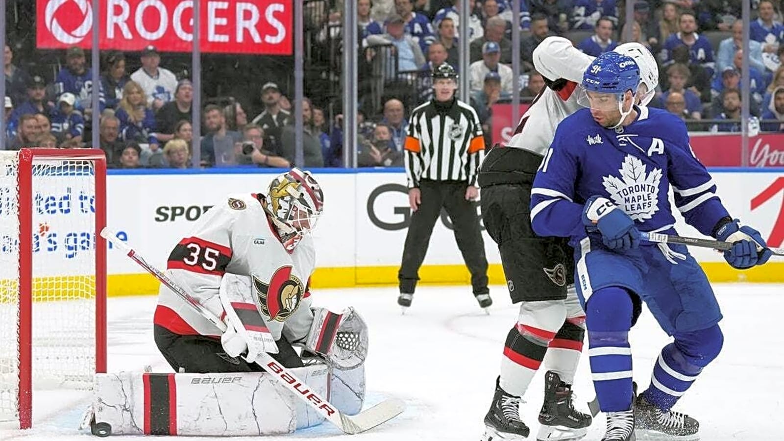 Senators' Linus Ullmark posts shutout, staves off elimination vs. Maple Leafs