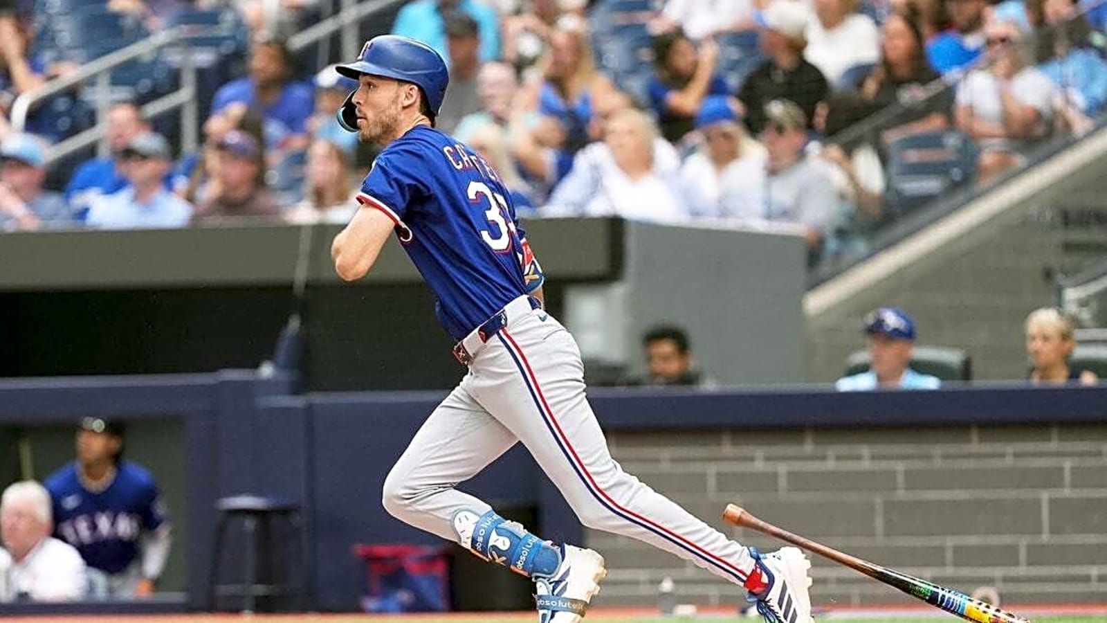 Rangers’ Evan Carter (wrist fracture) likely done for season