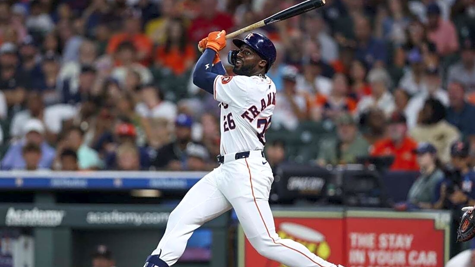 Astros OF Taylor Trammell carted off field vs. Tigers