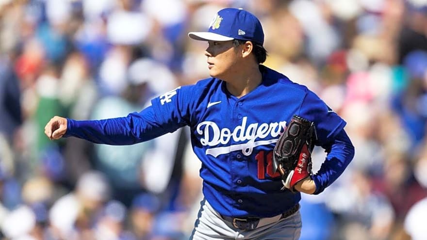 Yoshinobu Yamamoto, champion Dodgers take aim at D-backs