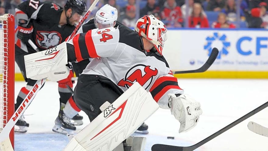 Jake Allen records 42-save shutout as Devils blank Sabres