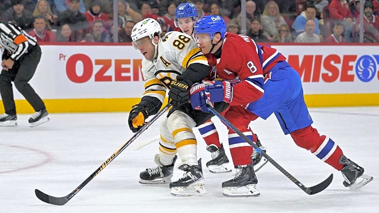 Bruins edge Atlantic foe Canadiens in penalty-filled game
