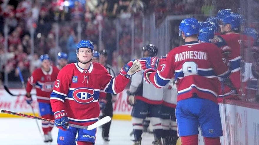 Cole Caufield, Canadiens grab early lead, cool off Caps