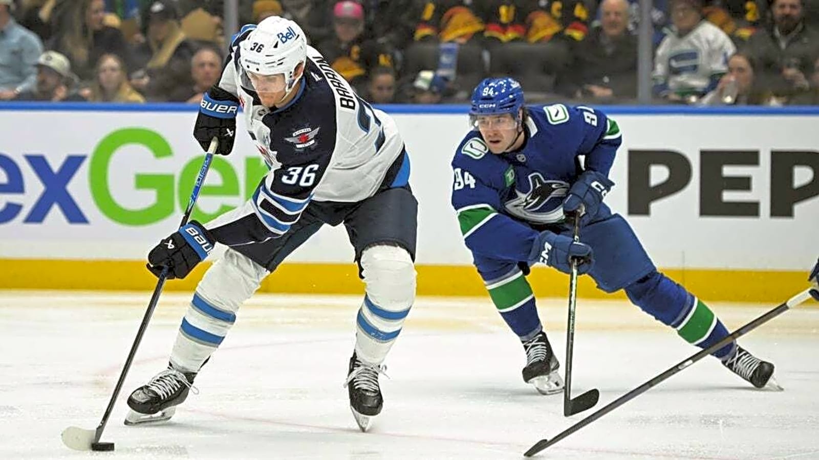 Cole Perfetti's overtime goal sends Jets past Canucks