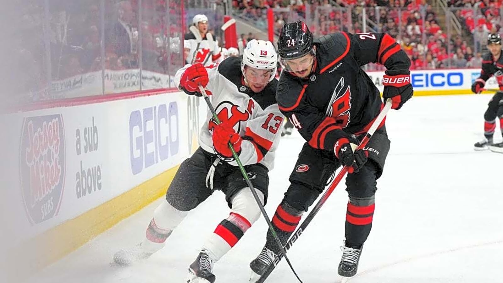 Jordan Martinook continues to haunt Devils as Hurricanes grab 2-0 series lead
