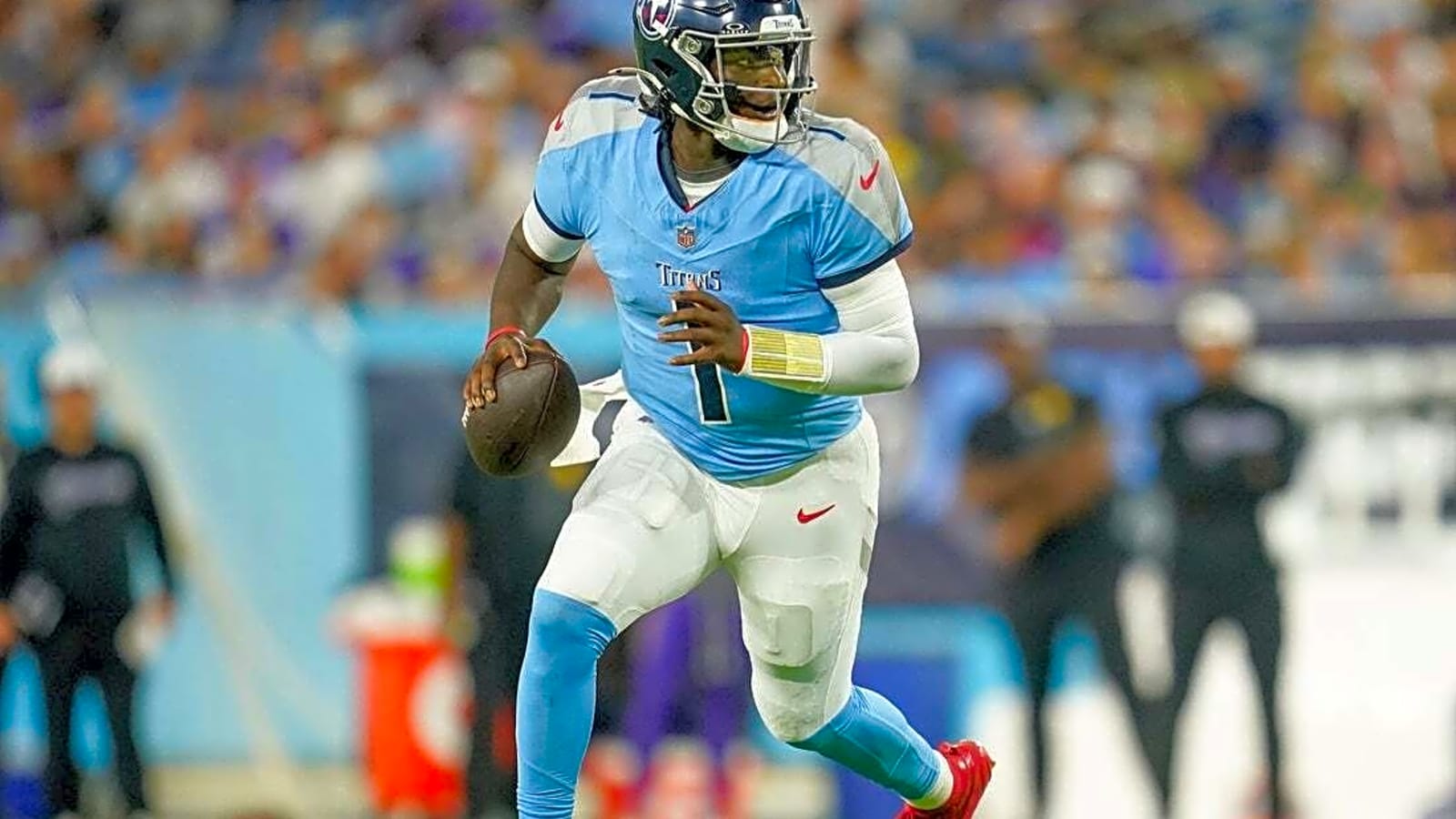 Titans temper expectations as Cam Ward era begins at Broncos
