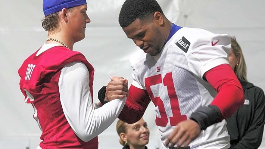 Reports: Giants QB Jaxson Dart, teammates clear air over rally in closed-door meeting