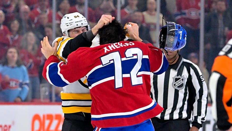 Tanner Jeannot Needed Less Than 10 Seconds To Take Down Arber Xhekaj During Bruins-Canadiens