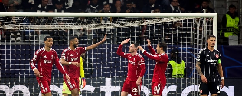 How many more points Liverpool will need to finish in Champions League top 8 after Frankfurt romp