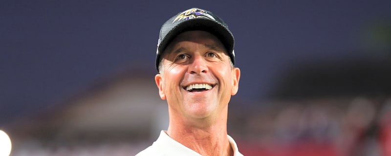 John Harbaugh is watching film of two young quarterbacks