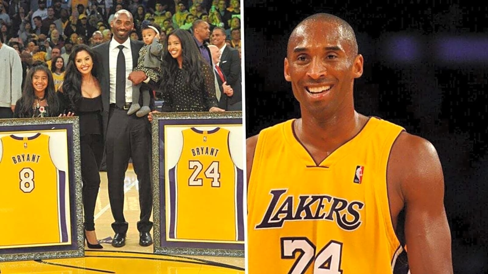 Statistical comparison between Kobe Bryant’s performances in iconic No 8 vs No 24 jersey