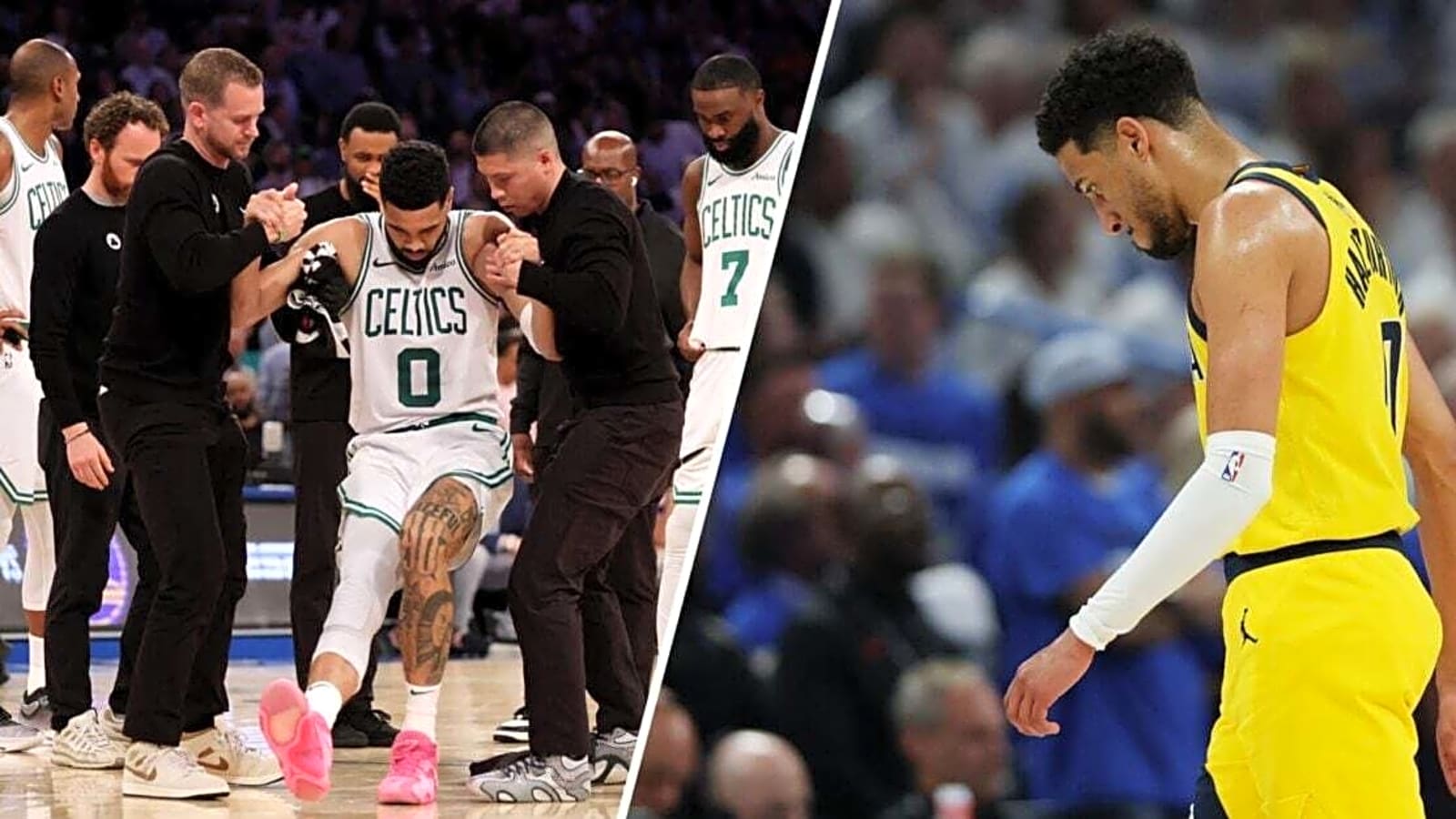 Jeff Teague shares what he has noticed about Jayson Tatum’s Achilles injury recovery compared to Tyrese Haliburton